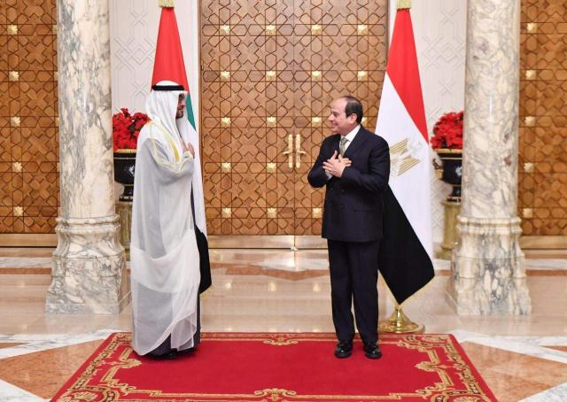 الرئيس السيسي وولي عهد أبو ظبي