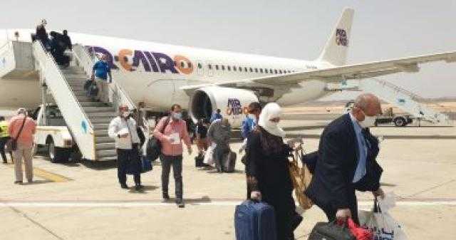 مطار مرسى علم الدولى يستقبل 20 رحلة طيران من دول أوروبا اليوم