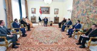 الرئيس السيسي يستقبل رئيس تيار الحكمة العراقى ويؤكد الاعتزاز بعمق العلاقات الأخوية