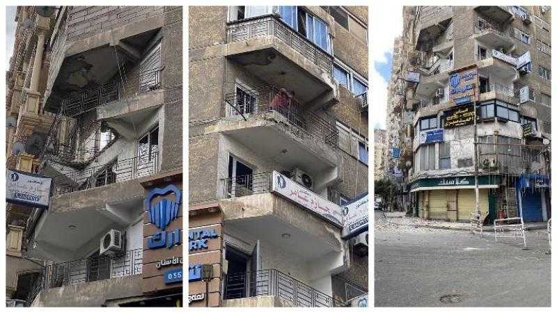 انهيار أجزاء من شرفة عقار بالإسكندرية.. والحى: صادر له قرار ترميم
