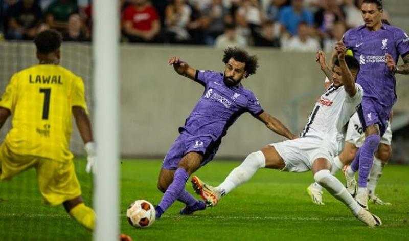 محمد صلاح يحقق سجلا تهديفيا رائعا بالمسابقات الأوروبية بعد هدفه فى لاسك لينز