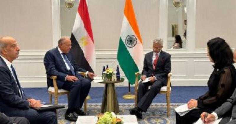 وزيرا خارجية مصر والهند: نتطلع لترجمة الارتقاء بالعلاقات لخطوات ملموسة