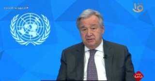 الأمين العام للأمم المتحدة أنطونيو جوتيريش يتفقد معبر رفح