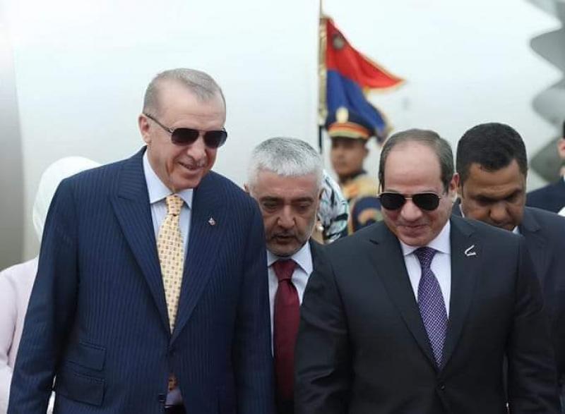 لقاء السيسي واردوغان في تركيا 