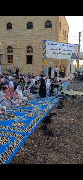بعد اعتمادها رسميا : ساحة دندش تستعد لاستقبال اهالى الدائرة لاداء صلاة العيد