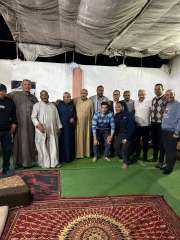 سيد عبد الجليل يلتقى بعض من رموز  وكبارعائلات القصاصين والتل