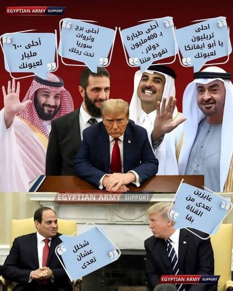 كل الدول العربية تتهافت بالمليارات على ترامب