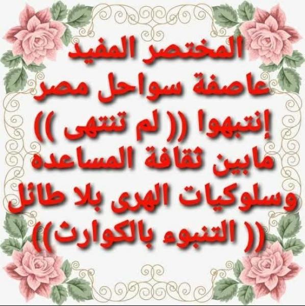 ماذا يحدث في سواحل مصر مع العواصف الرعدية