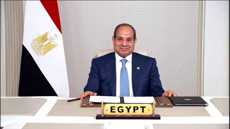 الرئيس بلقي كلمه في المؤتمر العالمي للتنمية