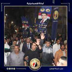 بالصور :شيحة وسط اهالى الشهداء فى مسيرة شعبية