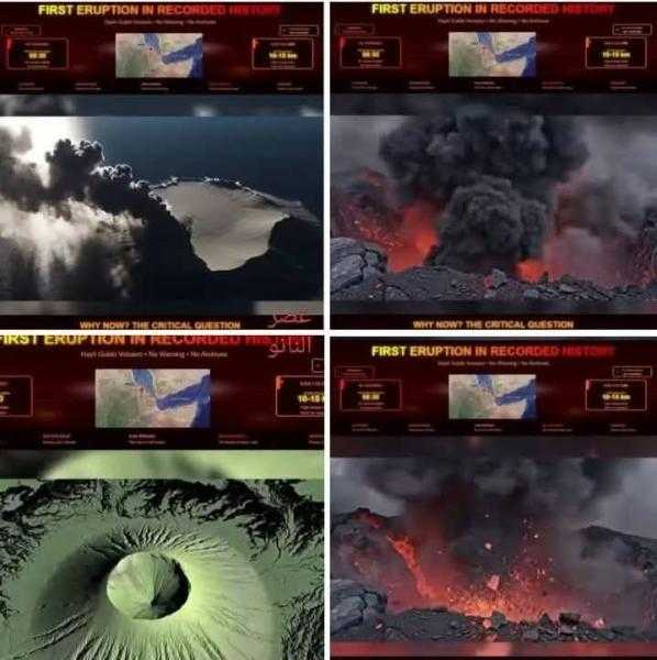 البركان الثائر المرعب الاثيوبي الان