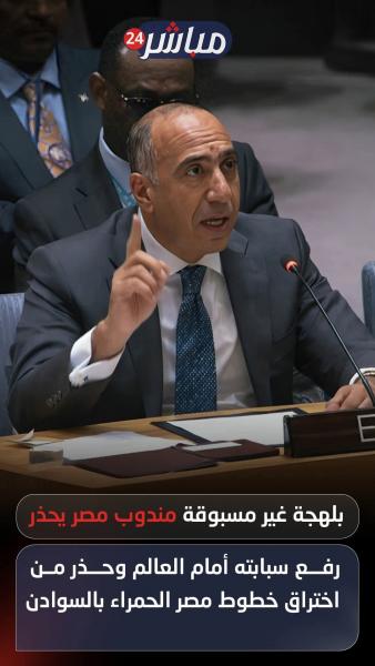 مندوب مصر يحذر من العبث في السودان 