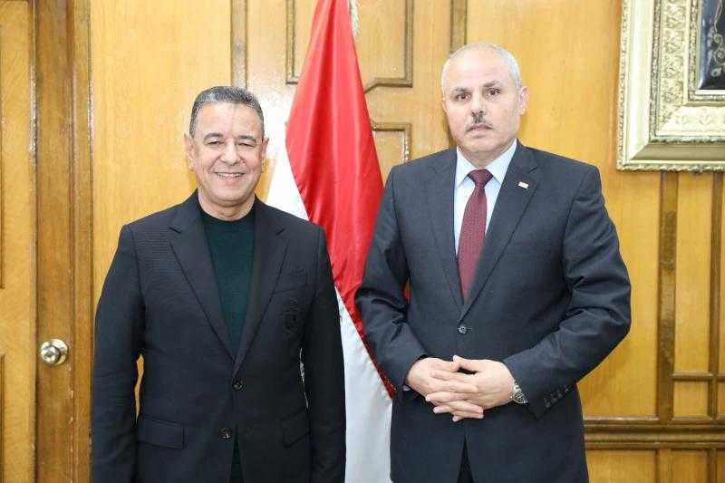 النائب موسى خالد فى ضيافة رئيس جامعة قناة السويس