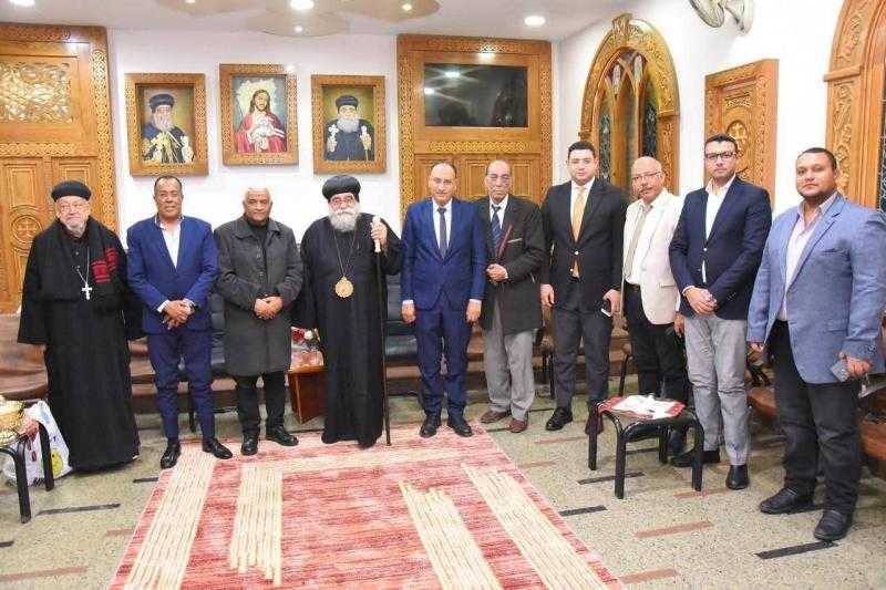 النائب احمد دندش يتراس وفد مستقبل وطن لتقديم التهنئة للأخوة الإقباط