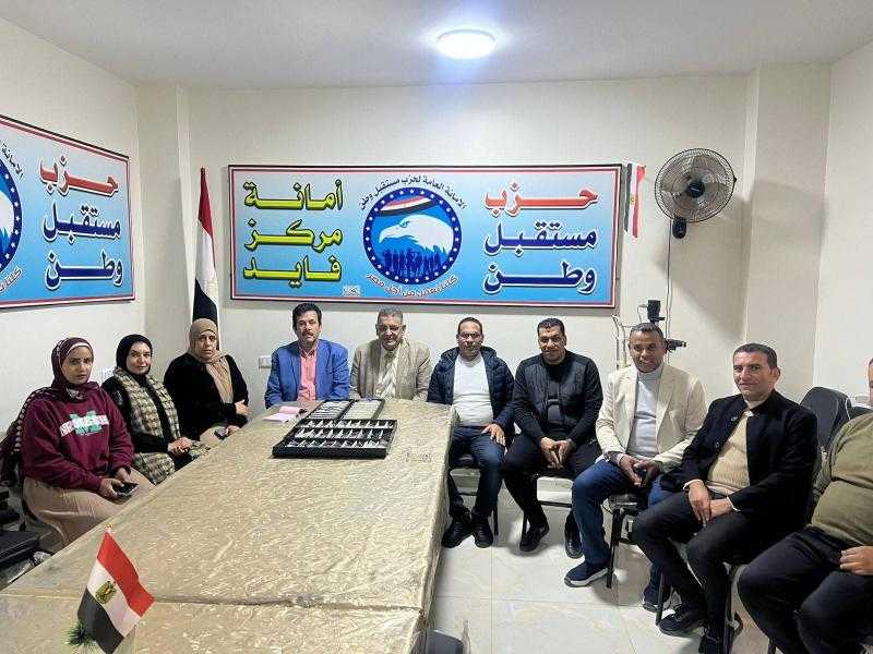 نواب الدائرة الثالثة يتابعون القافلة الطبية بامانة الحزب بفايد