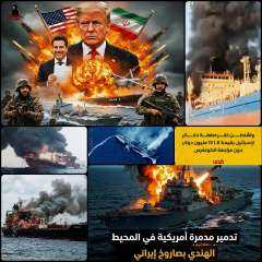 إيران تهين امريكا وتضرب سفينة نفط امريكا