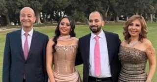 عمرو أديب ولميس الحديدي يحتفلان بخطبة ابنهما