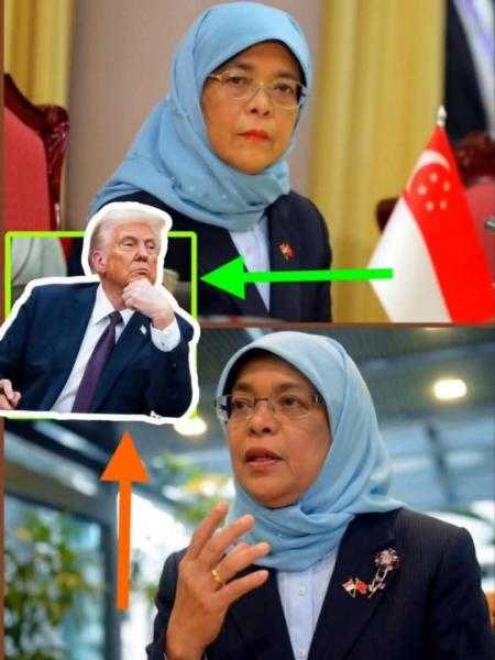 حليمه رئيس سنغافورة السابقة تهز العالم