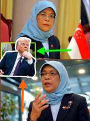 حليمه رئيس سنغافورة السابقة تهز العالم