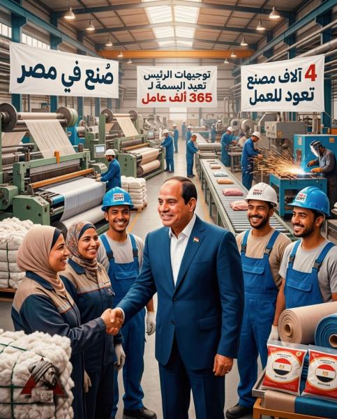 فتح 4000 مصنع في مصر وعوده العمال الى مصانعهم 