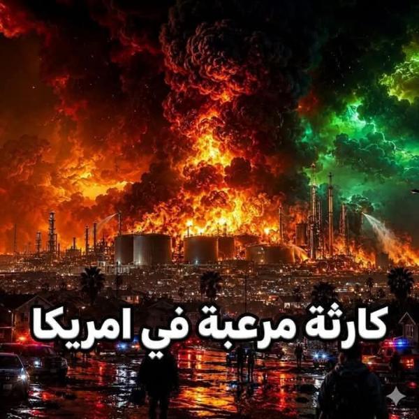 انفجار خازنات في مصنع اسلحه شديدة الاشتعال في امريكا 