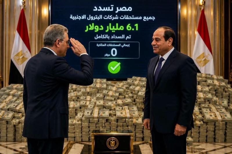 مصر تسدد ديونها في قطاع البترول والغاز و الطاقة 