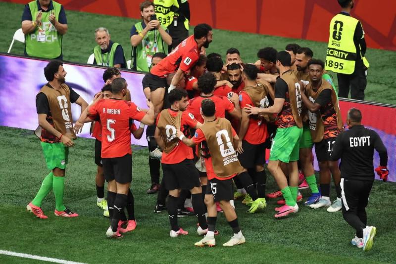 المنتخب المصري الاول في ترتيب المجموعة السابعة 