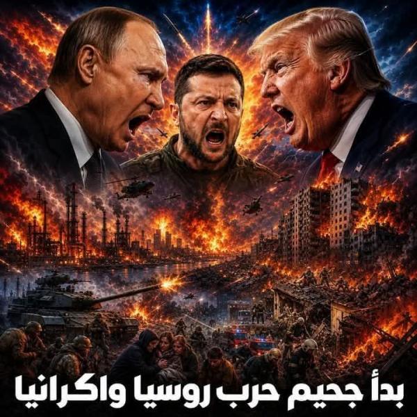 مدينه كييف الأوكرانييه تشتعل نار في الحرب 