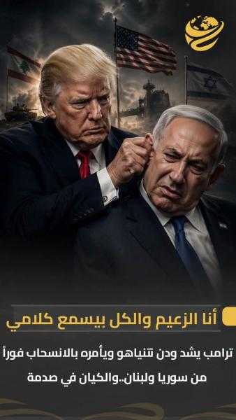 ترامب يأمر نتنياهو بالخروج من سوريا و لبنان