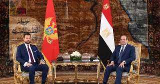 الرئيس السيسي يستقبل رئيس جمهورية الجبل الاسود