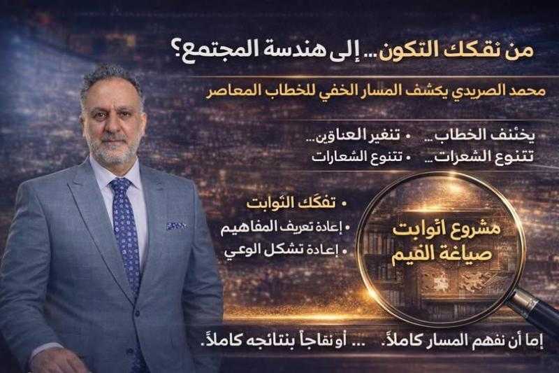 الدكتور محمد الصريدي يكشف المخطط الجديد من «تكوين» إلى «مجتمع» .. الأقنعة تتغير والأجندة واحدة!