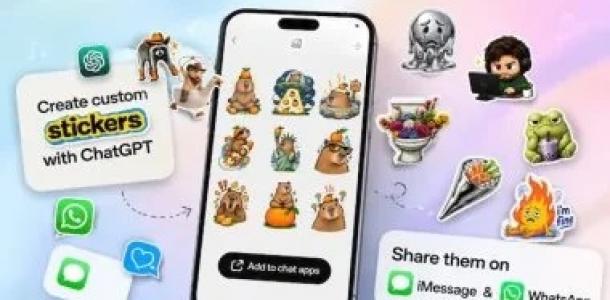 ميزة جديدة في ChatGPT لتحويل أفكارك إلى ملصقات مخصصة
